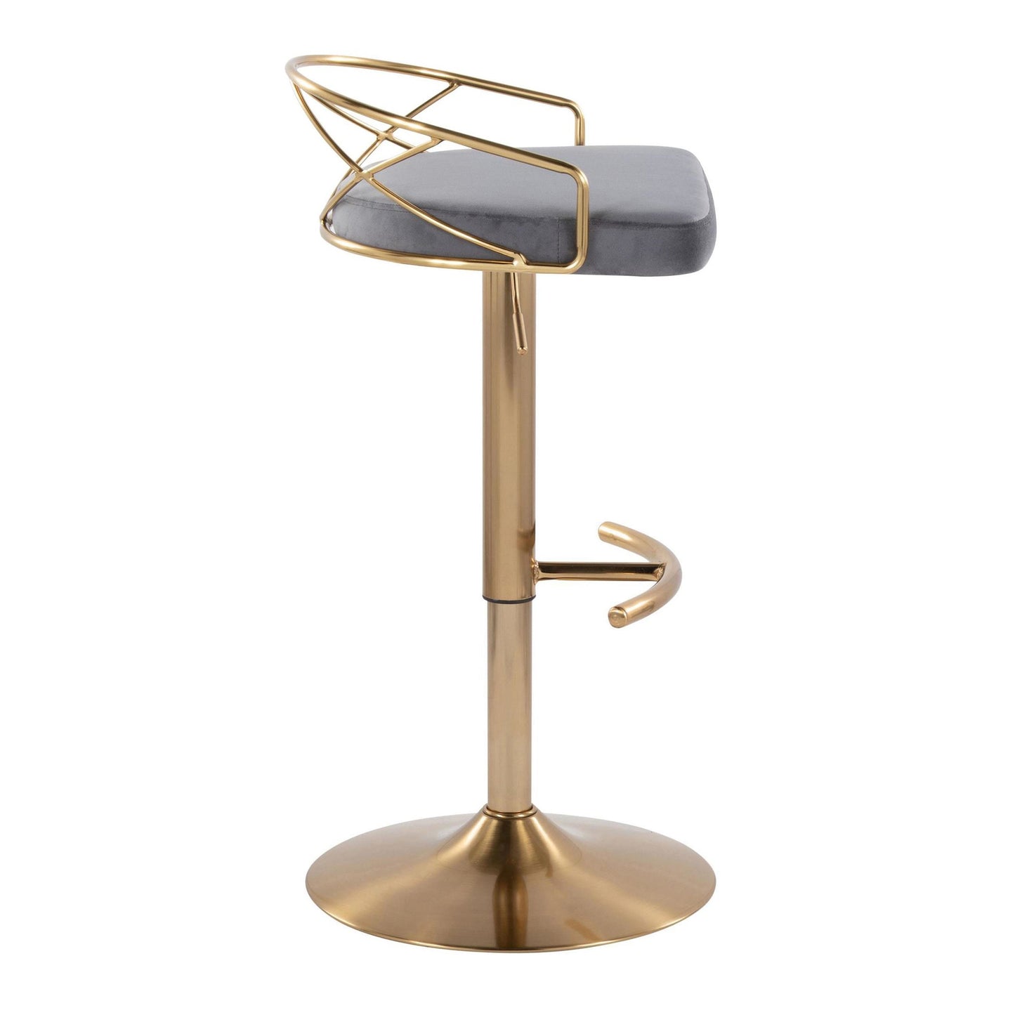 Charlotte Glam Barstool (Gold)