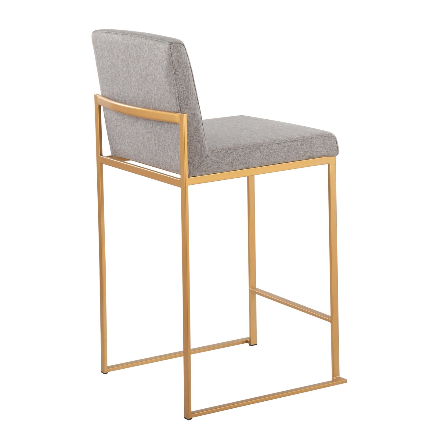 Fuji High-Back Counter Stool (Gold)