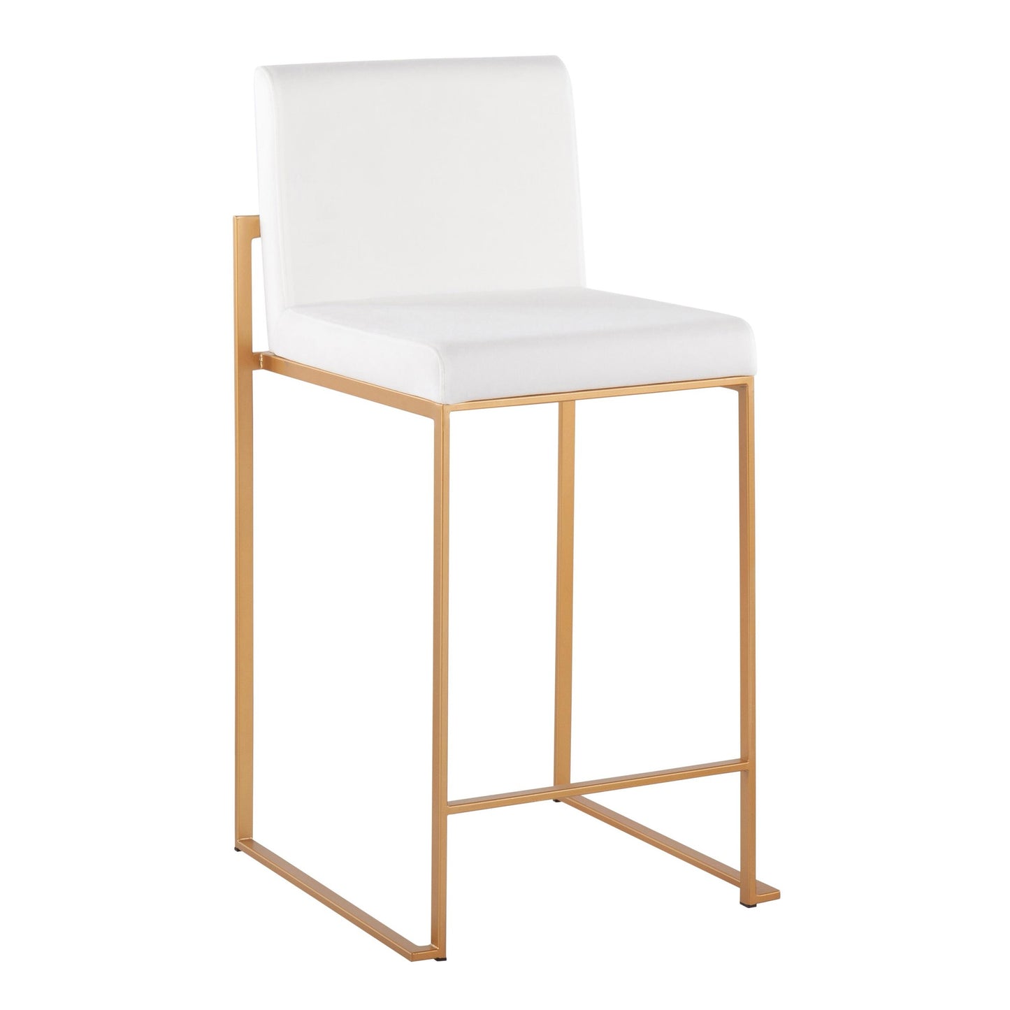 Fuji High-Back Counter Stool (Gold)