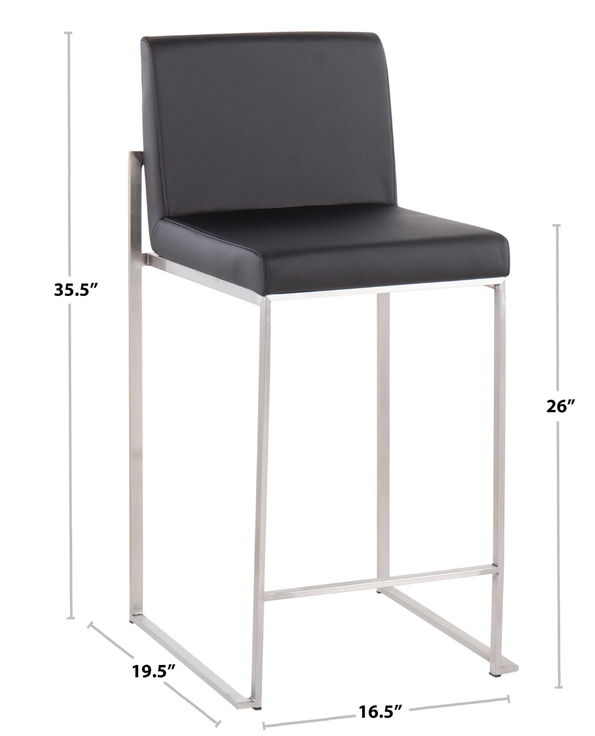 Fuji Highback Counter Stool