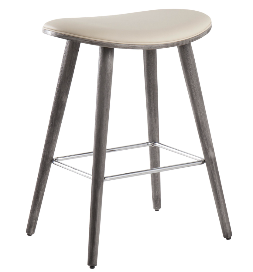 Saddle counter stool