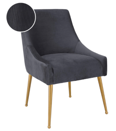 Beatrix Pleated Velvet Chair