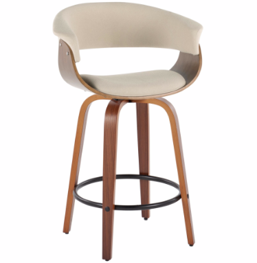 Vintage Mod Fixed Height Counter/Barstool