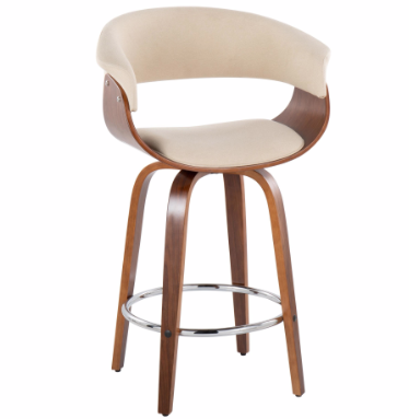 Vintage Mod Fixed Height Counter/Barstool