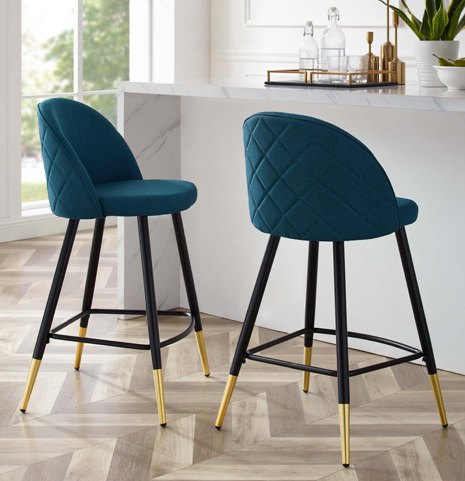 Cordial Fabric Counter Stool