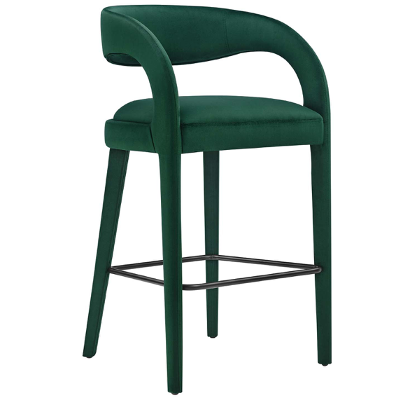 Pinnacle Velvet Bar Stool