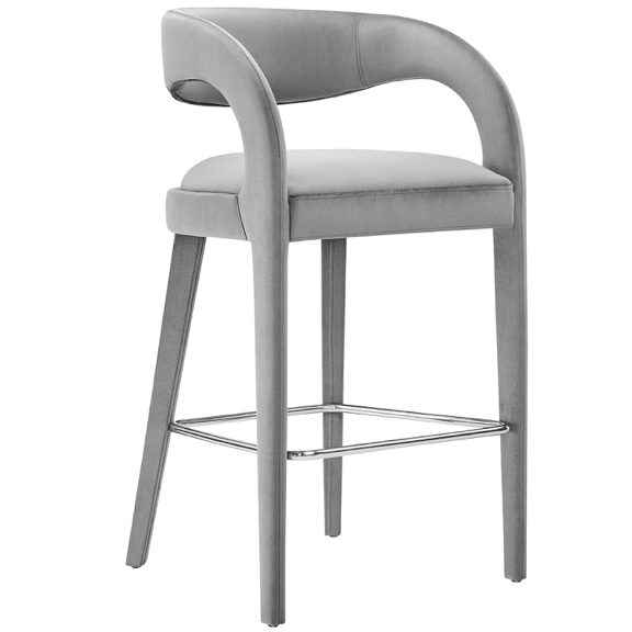 Pinnacle Velvet Bar Stool