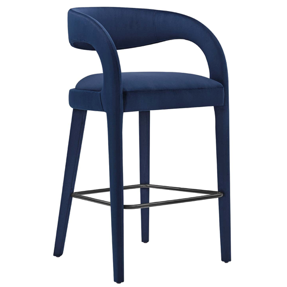 Pinnacle Velvet Bar Stool