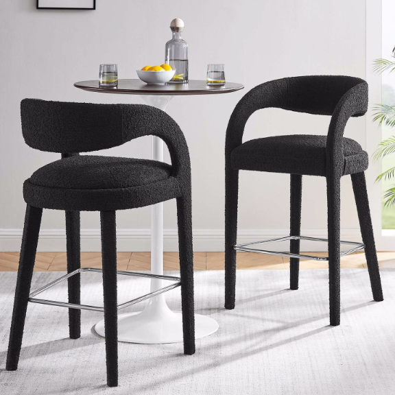 Pinnacle Boucle Bar Stool