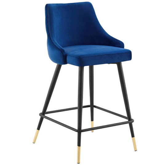 Adorn Velvet Counter Stool