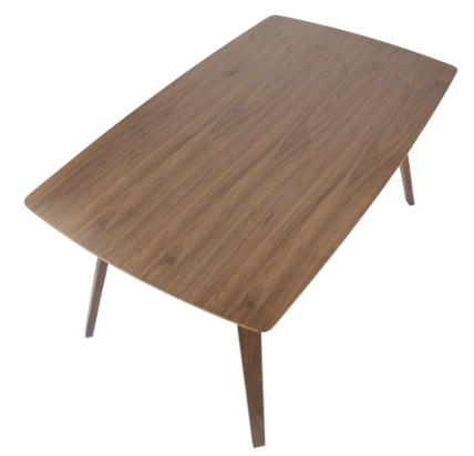 Folia Dinning Table Glass/Wood